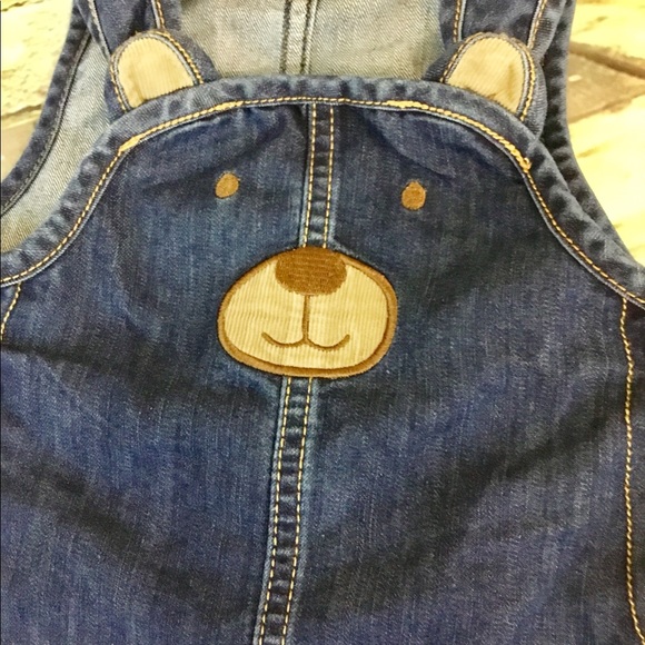 3/$20 Koala Kids Denim Color Bear Overalls - Picture 3 of 8